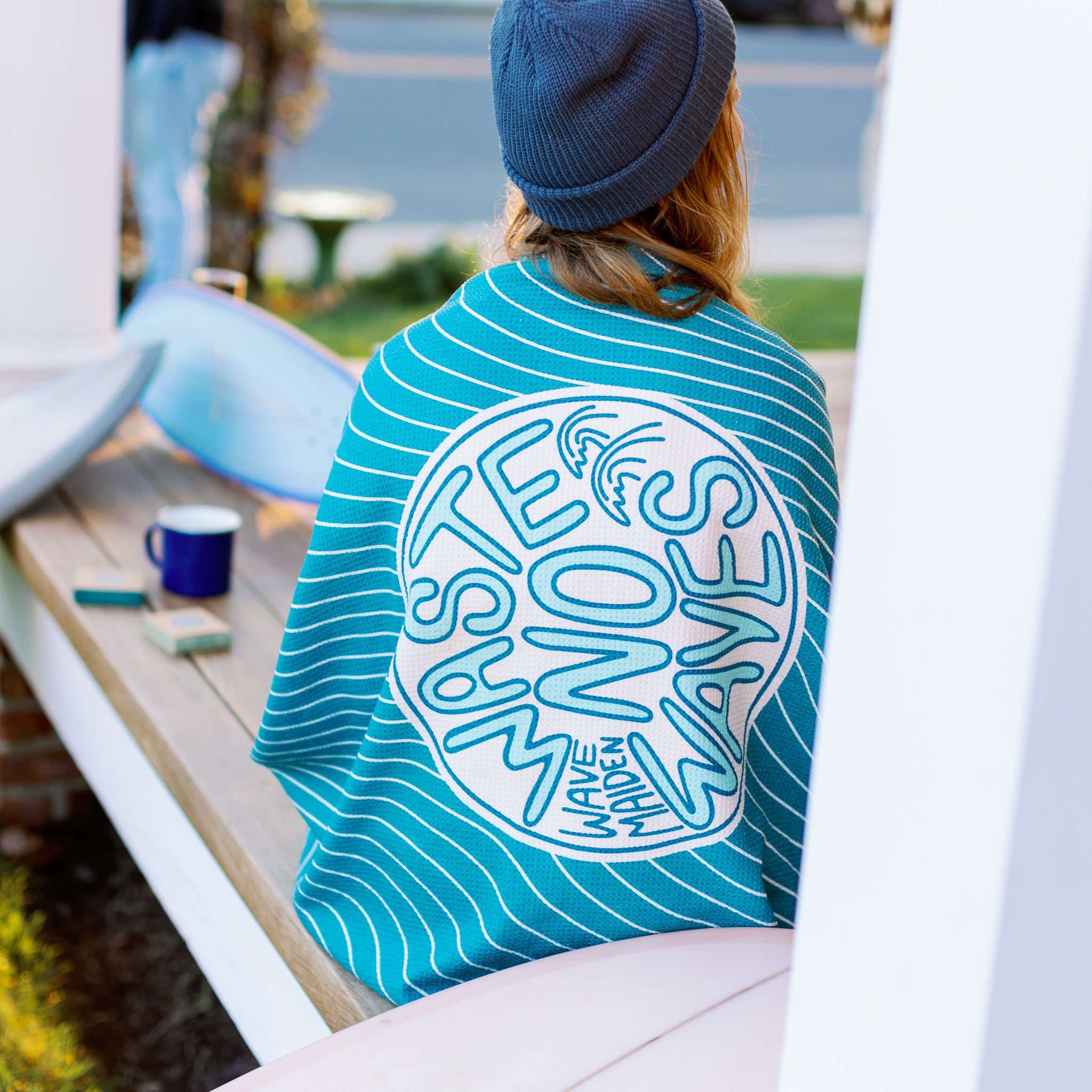 Teal Swirl Eco-Towel