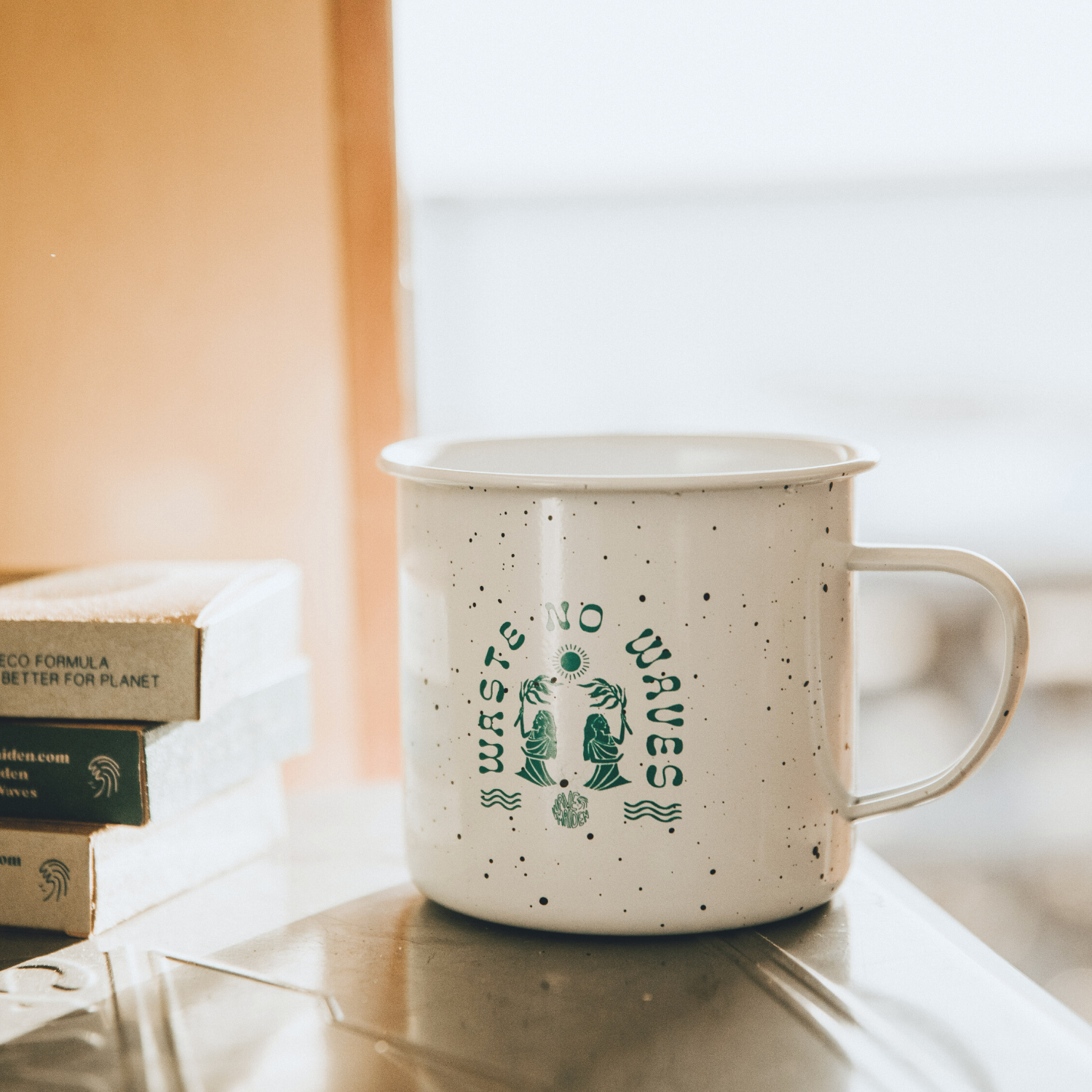 White Campfire Mug