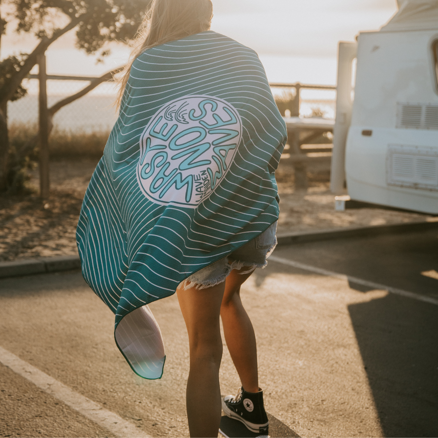 Teal Swirl Eco-Towel